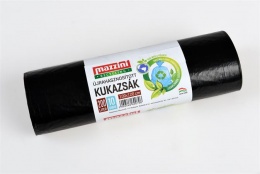 Nagykukazsák, újrahasznosított, 200 l, 10 db, 100x120 cm, 30 µ, MAZZINI, fekete